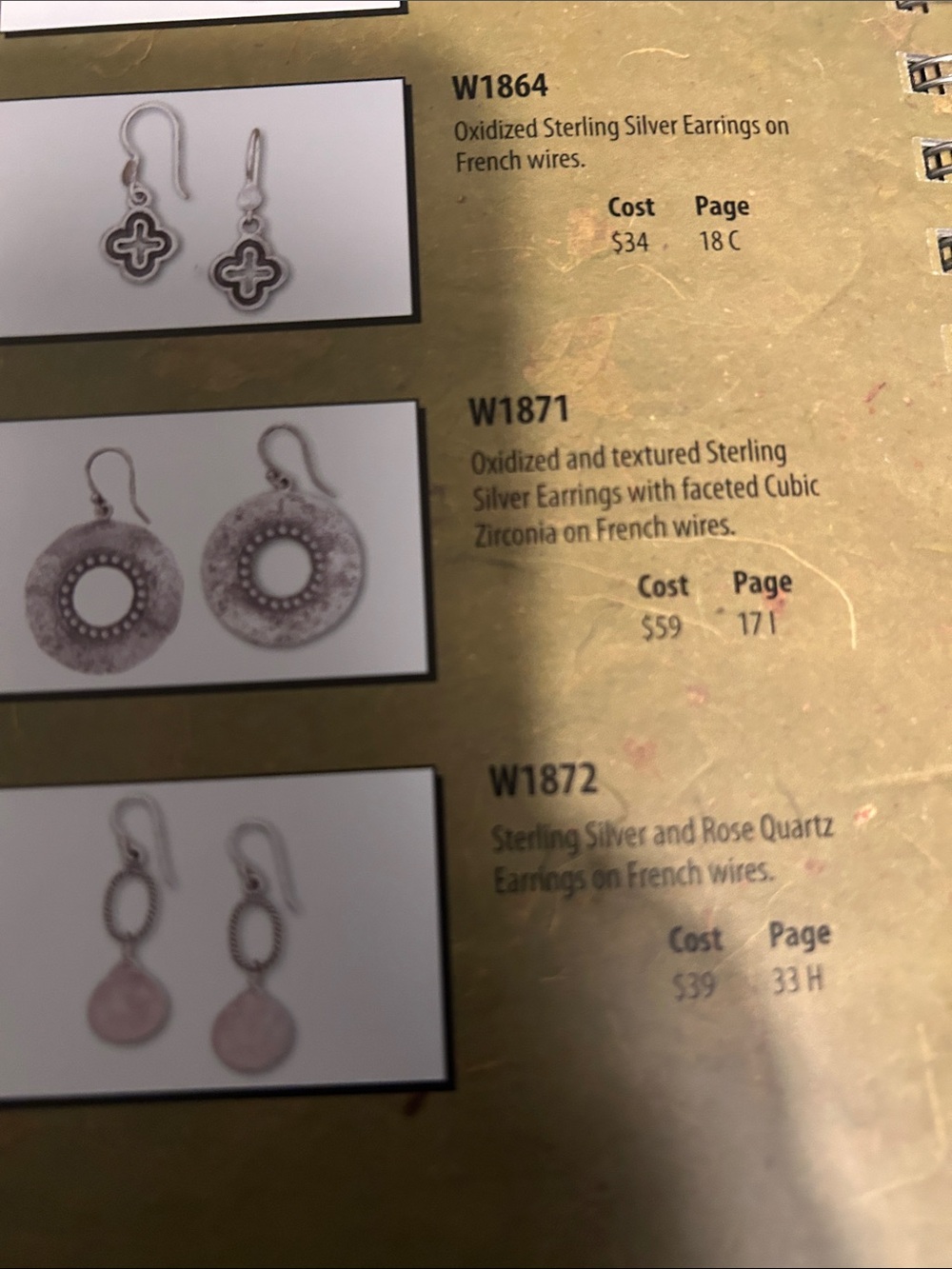 Silpada W1871 oxidized and Textured sterling silver Earrings - Picture 5 of 5